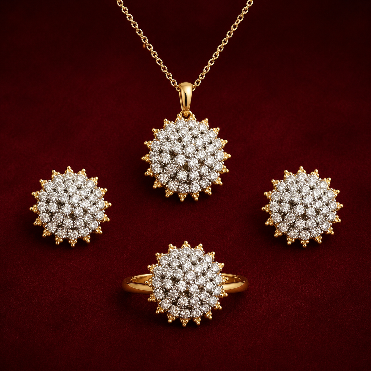 Zarveen Radiant Starburst | 4Pc Set