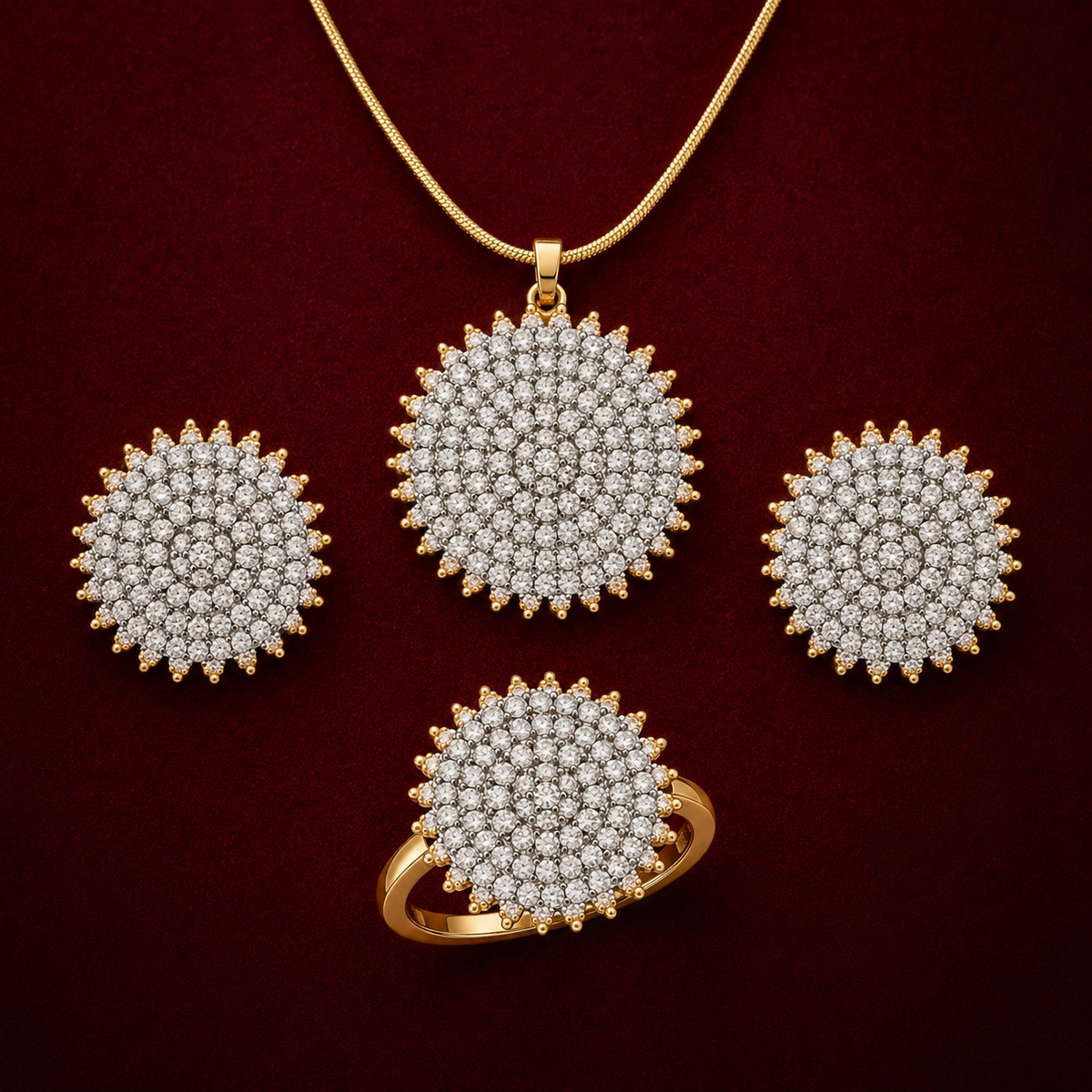 Aftaab Concentric Sunburst | 4Pc Set