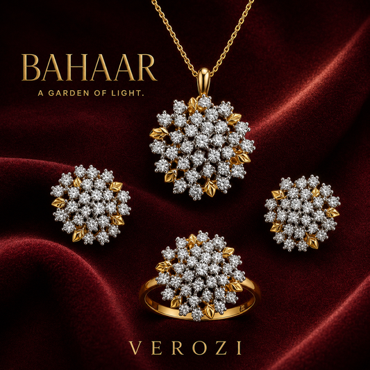 Bahaar Gilded Blossom | 4Pc Set
