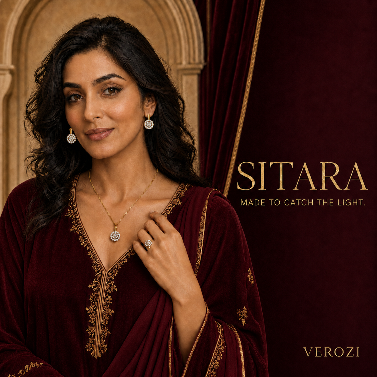 Sitara Circular Cluster | 4Pc Set
